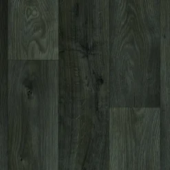 Bodenbelag Vinyl 4 m Holzdielenoptik dunkelgrau