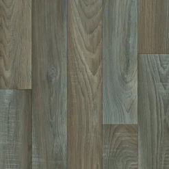 Bodenbelag Vinyl 2 m Holzoptik braun/silber