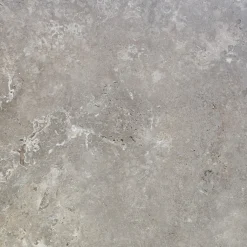 Bodenfliese Feinsteinzeug Travertino 60 x 60 cm grau