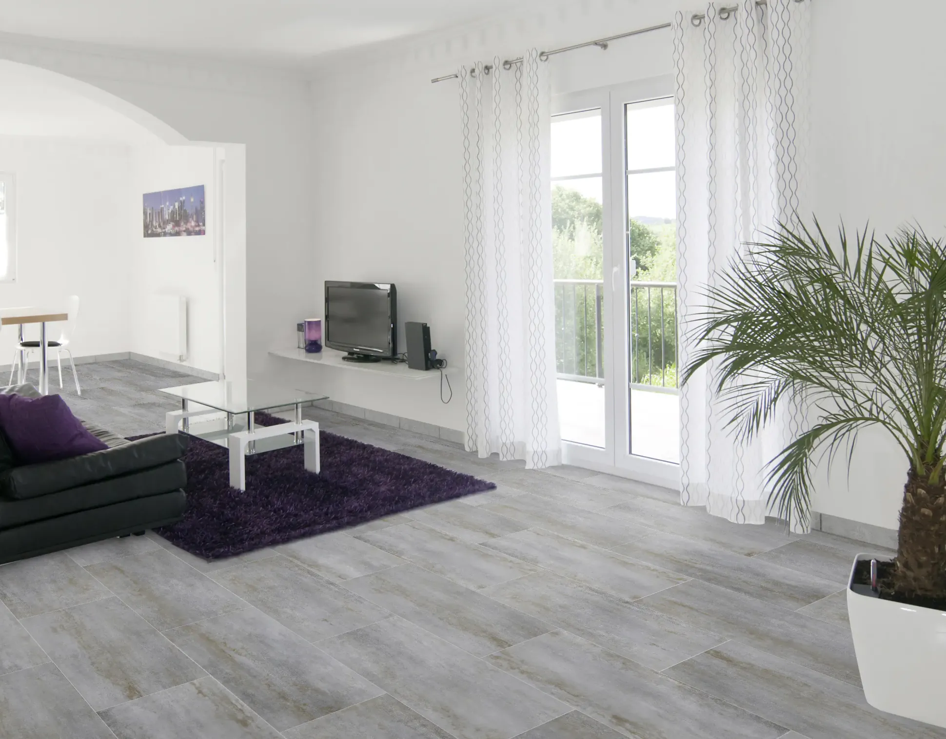 Bodenfliese Feinsteinzeug Allora due 30 x 60,4 cm grau