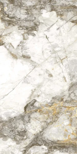 Bodenfliese Feinsteinzeug Caldera 30 x 60 cm gold