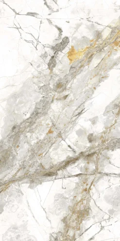 Bodenfliese Feinsteinzeug Caldera 30 x 60 cm gold