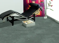 Bodenfliese Feinsteinzeug Beton 60 x 60 cm anthrazit