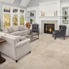 Bodenfliese Feinsteinzeug Travertino 60 x 120 cm crema