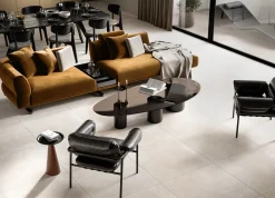 Bodenfliese Feinsteinzeug Modern Concrete 60 x 60 cm ivory