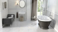 Bodenfliese Feinsteinzeug Fiordo bianco 60 x 60 cm weiß