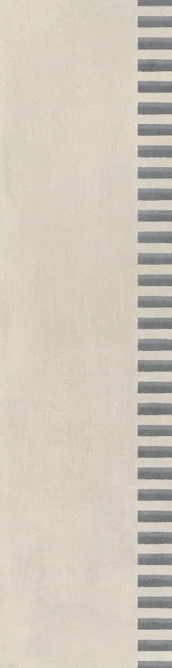 Bodenfliese Feinsteinzeug Naes Perla 15,6 x 60,6 cm creme-anthrazit