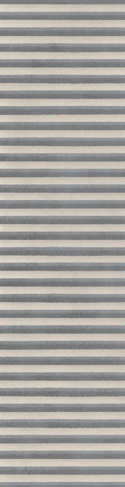 Bodenfliese Feinsteinzeug Naes Perla 15,6 x 60,6 cm creme-anthrazit