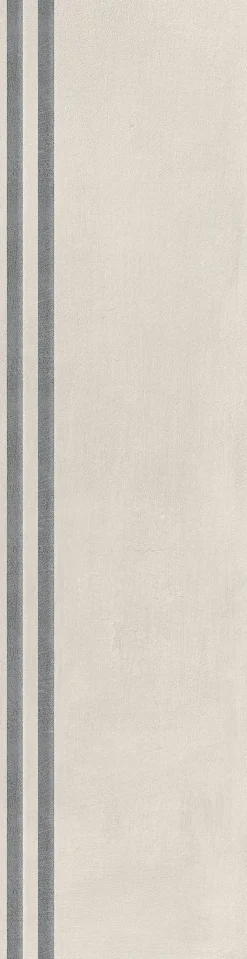 Bodenfliese Feinsteinzeug Naes Perla 15,6 x 60,6 cm creme-anthrazit