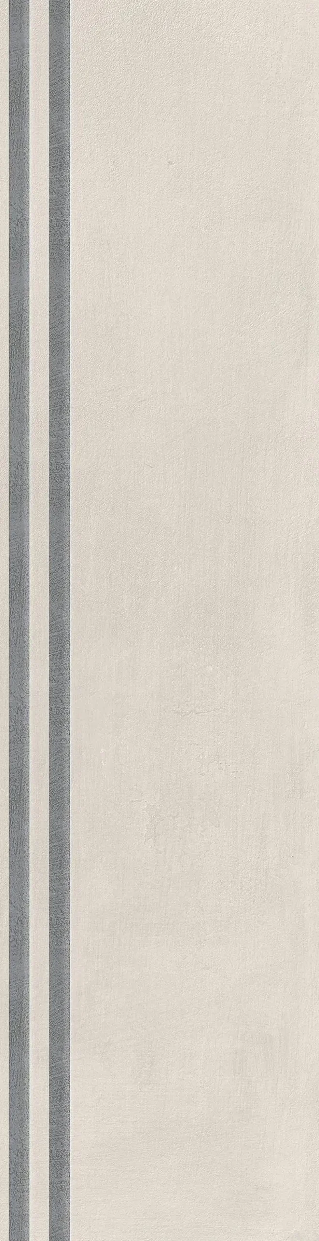 Bodenfliese Feinsteinzeug Naes Perla 15,6 x 60,6 cm creme-anthrazit