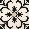 Bodenfliese Feinsteinzeug Malaga 13,9 x 13,9 cm schwarz-beige