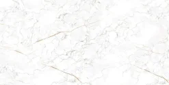 Bodenfliese Feinsteinzeug White Wave 60 x 120 cm weiß