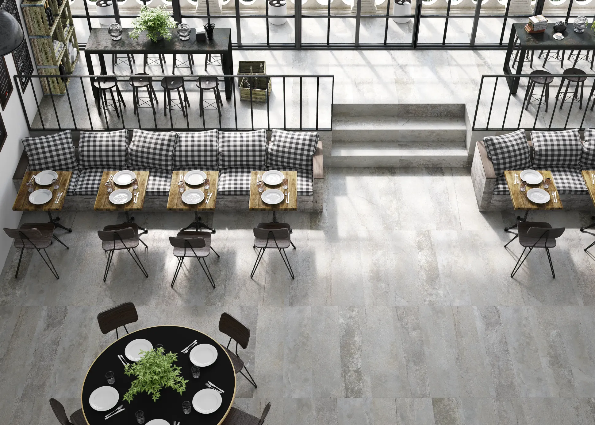 Bodenfliese Feinsteinzeug Daifor 30 x 120 cm grau
