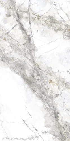 Bodenfliese Feinsteinzeug Caldera 60 x 120 cm silver