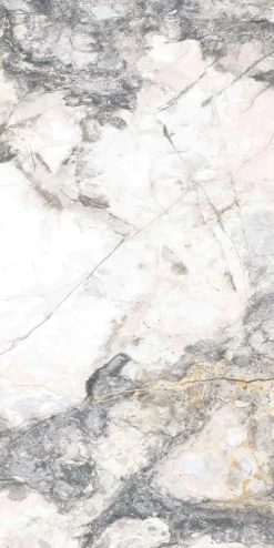 Bodenfliese Feinsteinzeug Caldera 60 x 120 cm silver