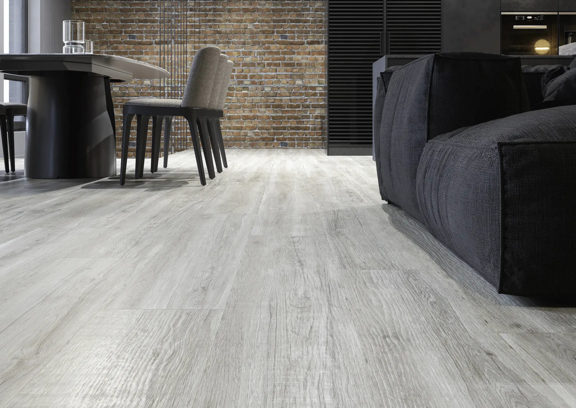 Bodenfliese Feinsteinzeug Oak Grande 20 x 120 cm tortora