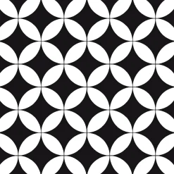 Bodenfliese Feinsteinzeug Casablanca Chess 20 x 20 cm weiß-schwarz