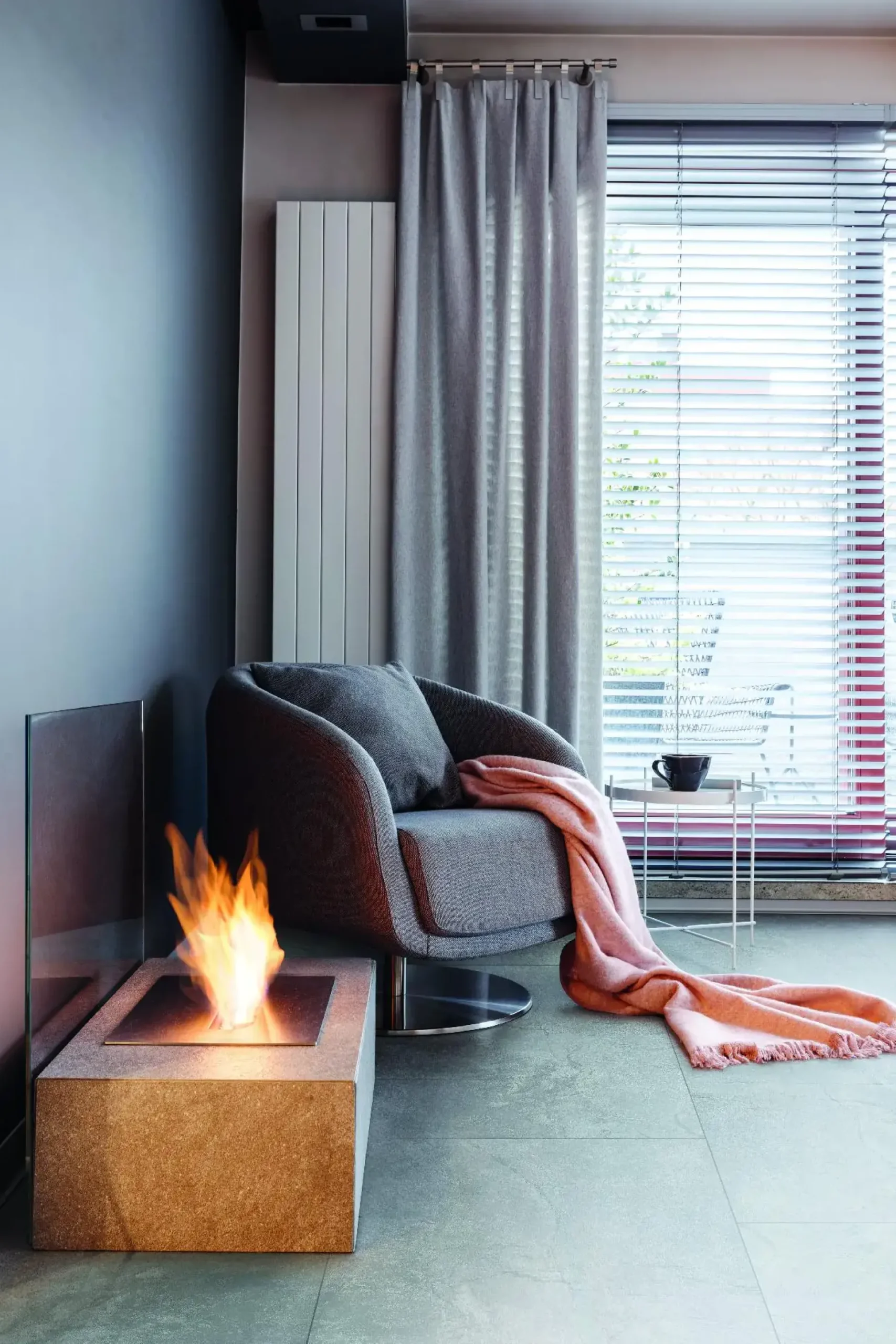 Bodenfliese Feinsteinzeug Geostone 60 x 60 cm grey