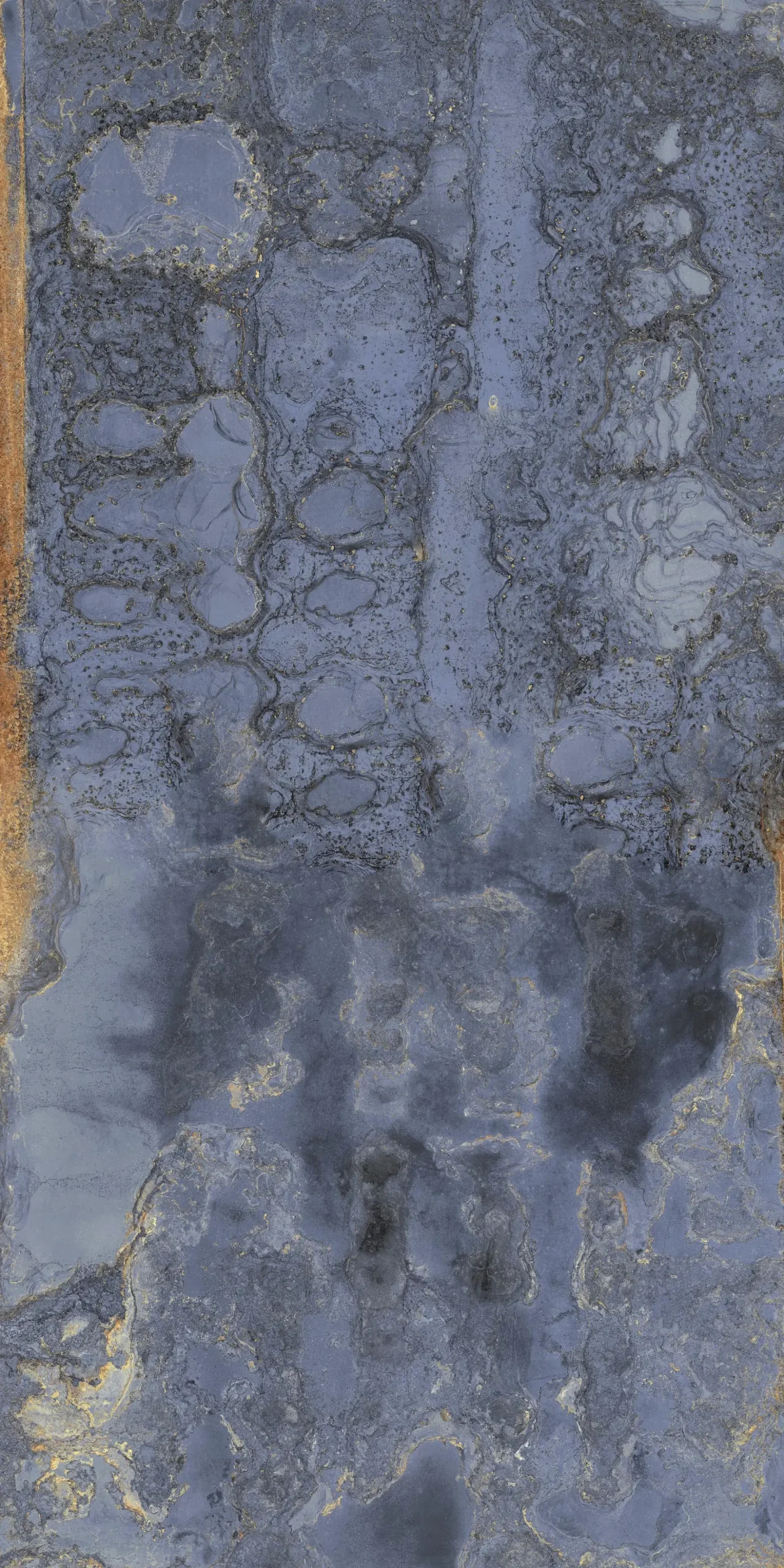Bodenfliese Feinsteinzeug Oxyde 60 x 120 cm blau