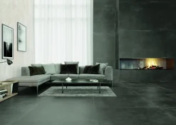 Bodenfliese Feinsteinzeug Modern Concrete 60 x 60 cm graphit