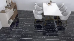 Bodenfliese Feinsteinzeug Prothro Black 60 x 60 cm schwarz