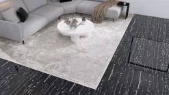 Bodenfliese Feinsteinzeug Prothro Black 60 x 60 cm schwarz