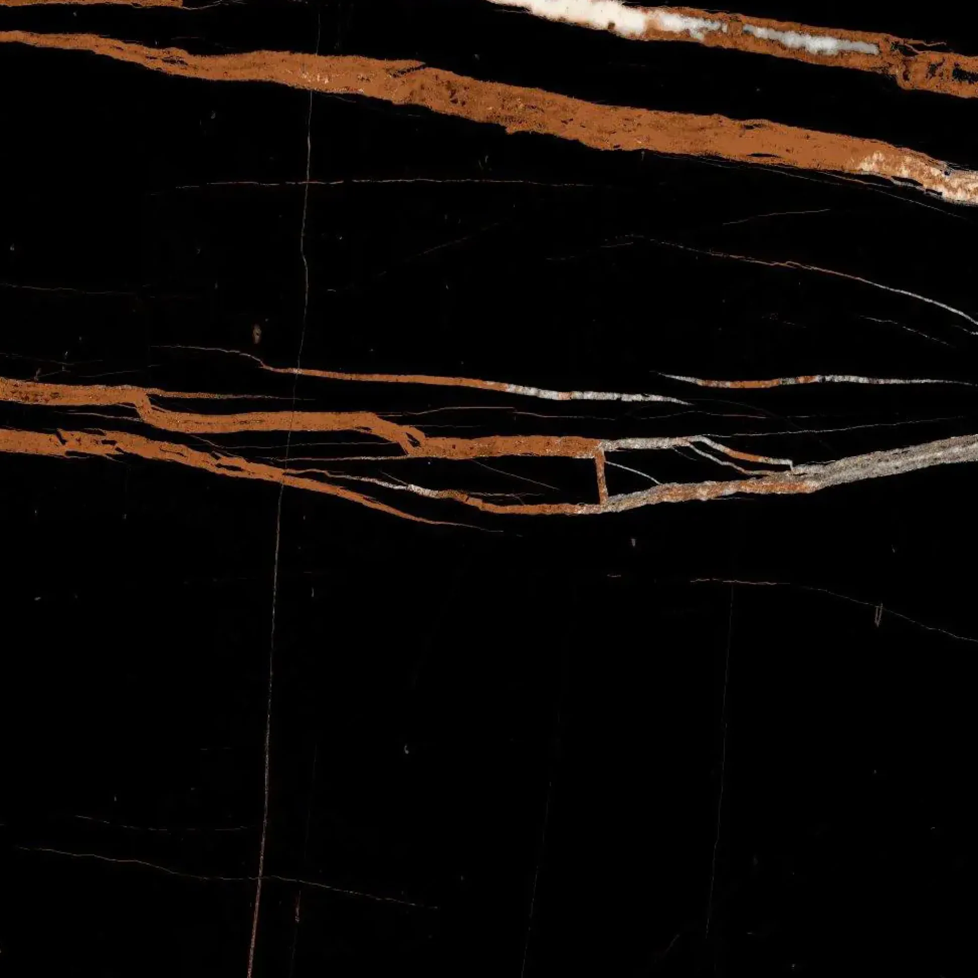 Bodenfliese Feinsteinzeug Sahara 60 x 60 cm schwarz