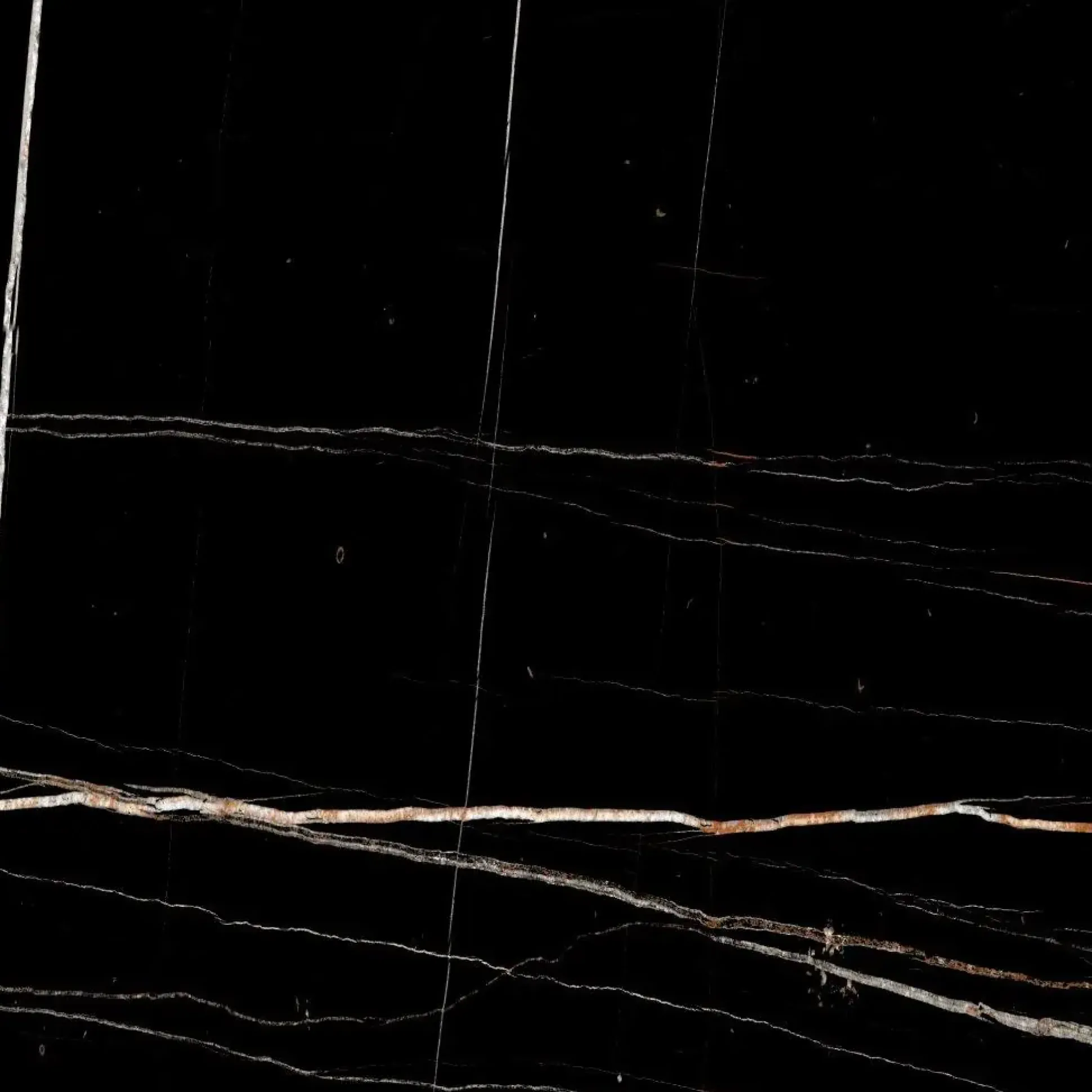 Bodenfliese Feinsteinzeug Sahara 60 x 60 cm schwarz