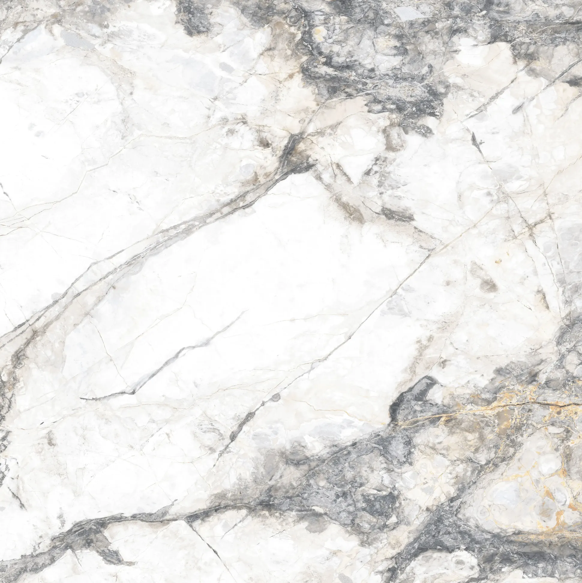 Bodenfliese Feinsteinzeug Caldera 60 x 60 cm silver