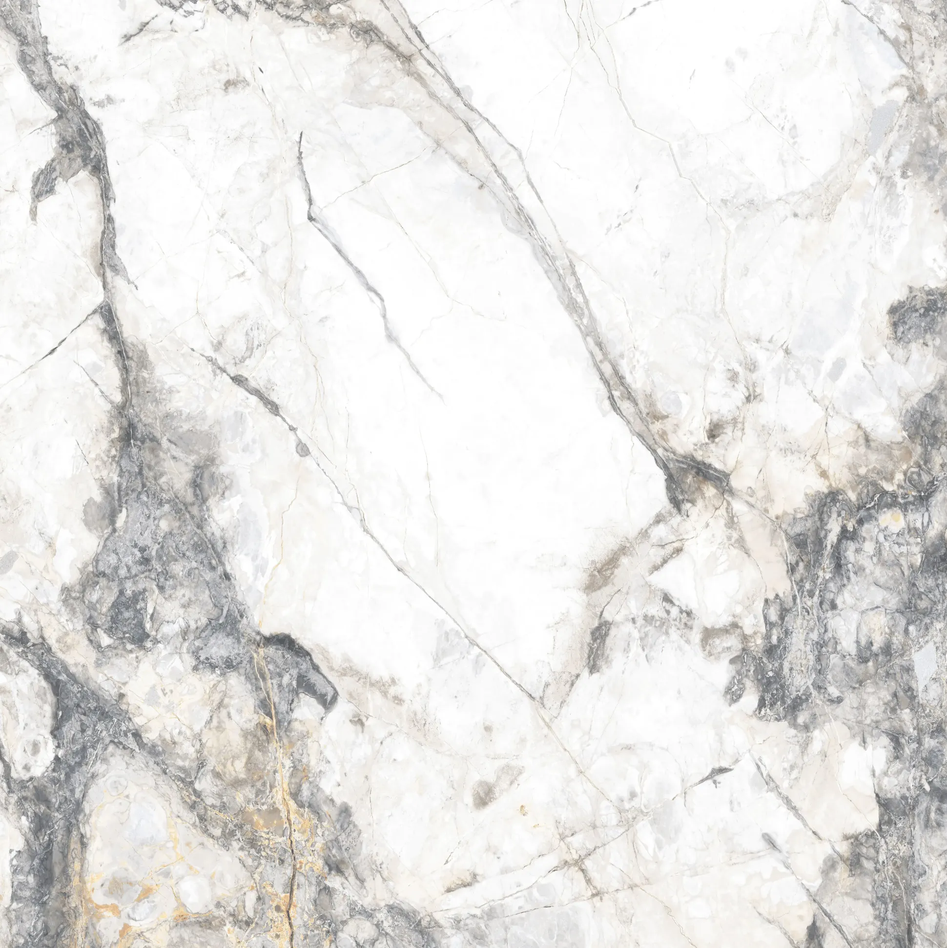 Bodenfliese Feinsteinzeug Caldera 60 x 60 cm silver