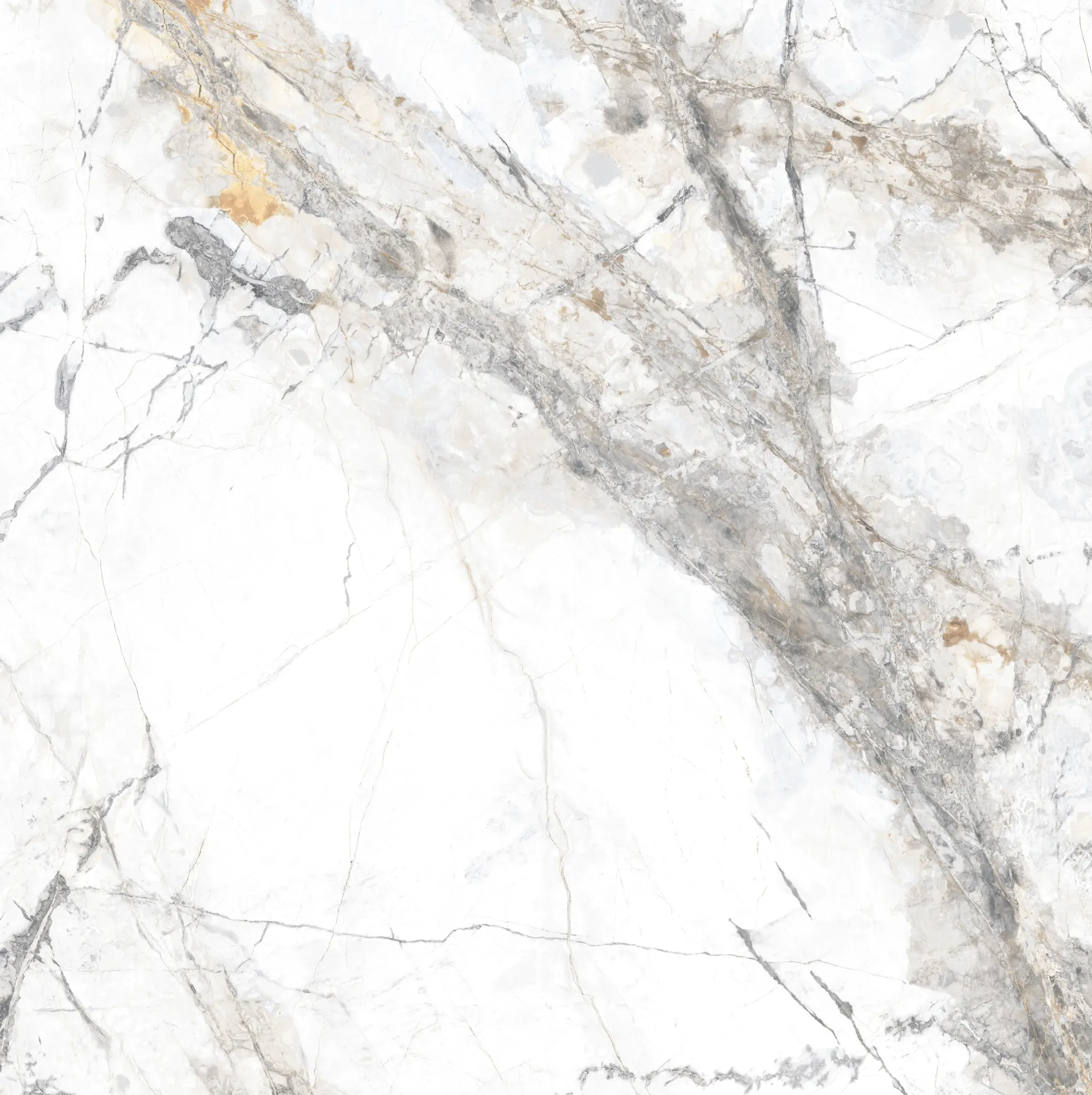Bodenfliese Feinsteinzeug Caldera 60 x 60 cm silver