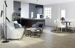 Bodenfliese Feinsteinzeug Oak 22,5 x 90 cm cream