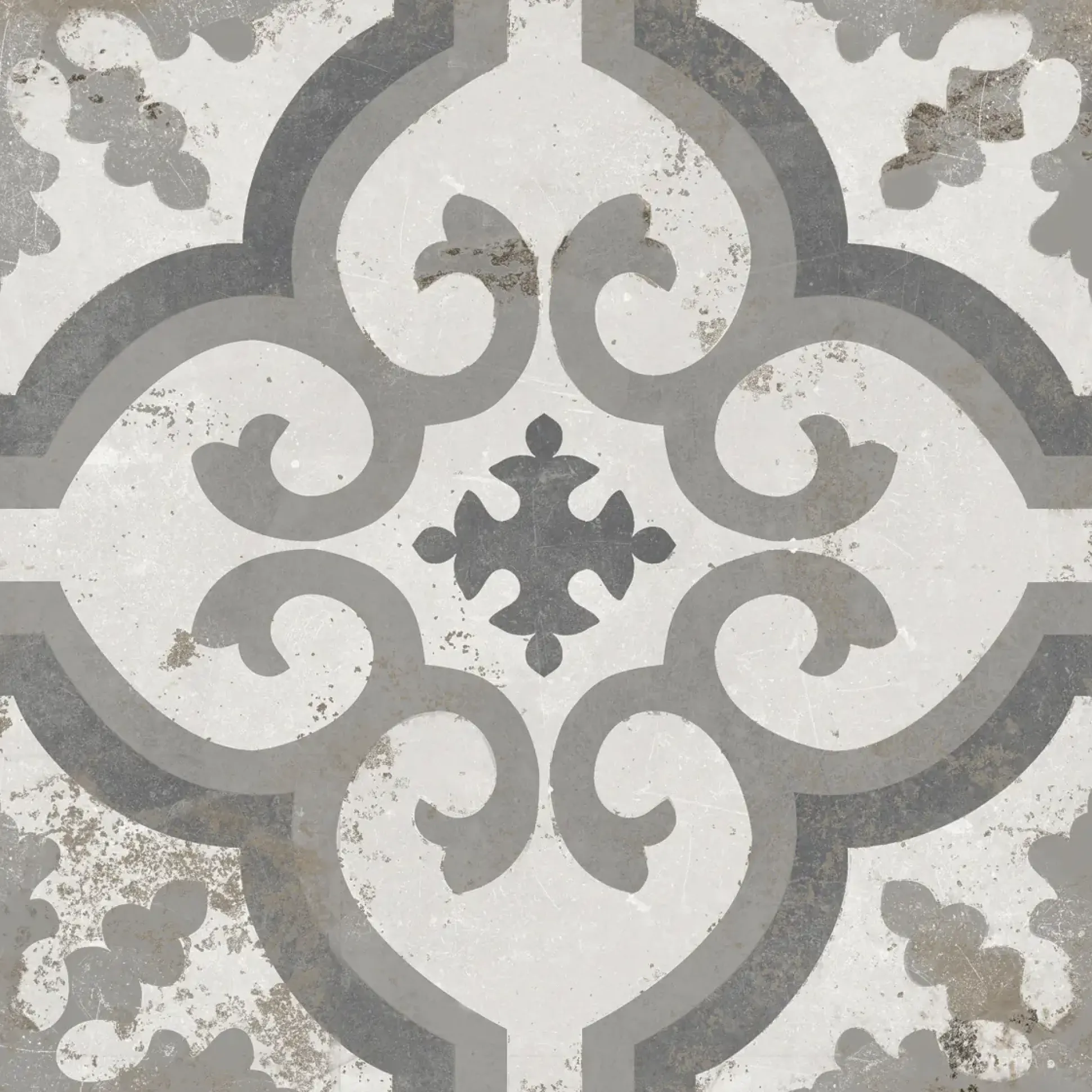 Bodenfliese Feinsteinzeug Zeta 20 x 20 cm grau