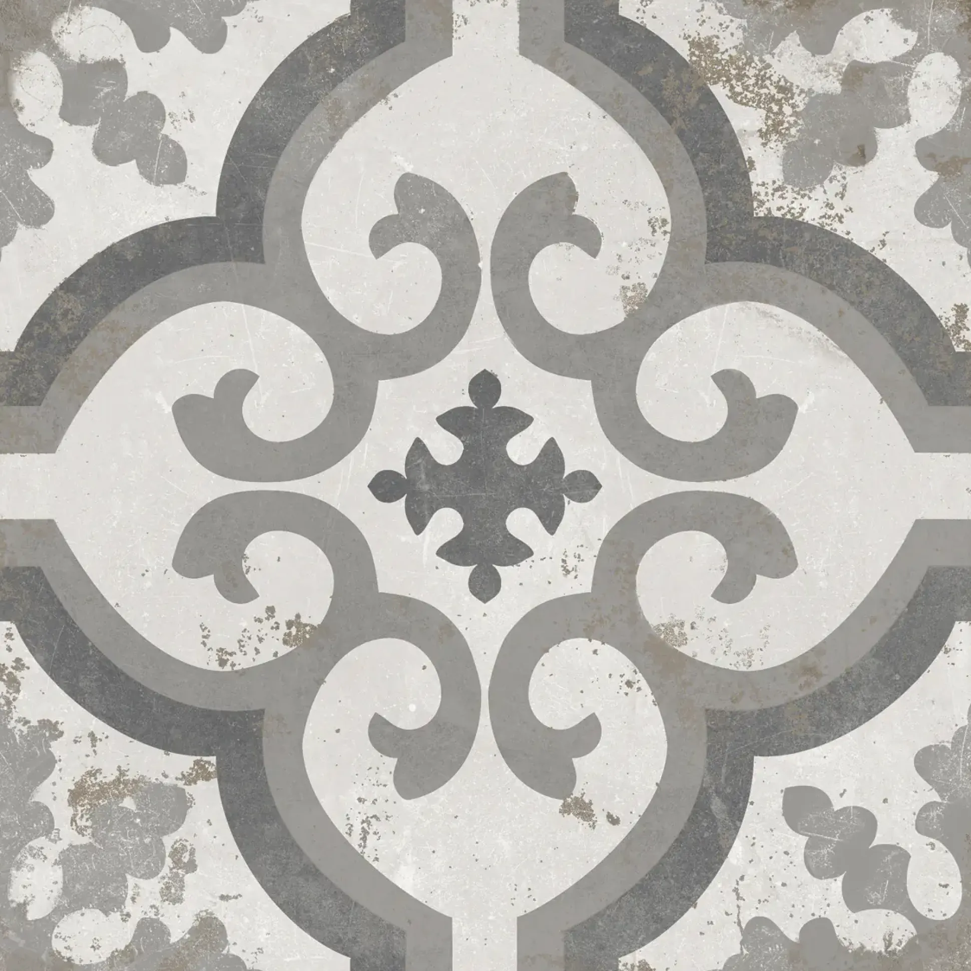 Bodenfliese Feinsteinzeug Zeta 20 x 20 cm grau