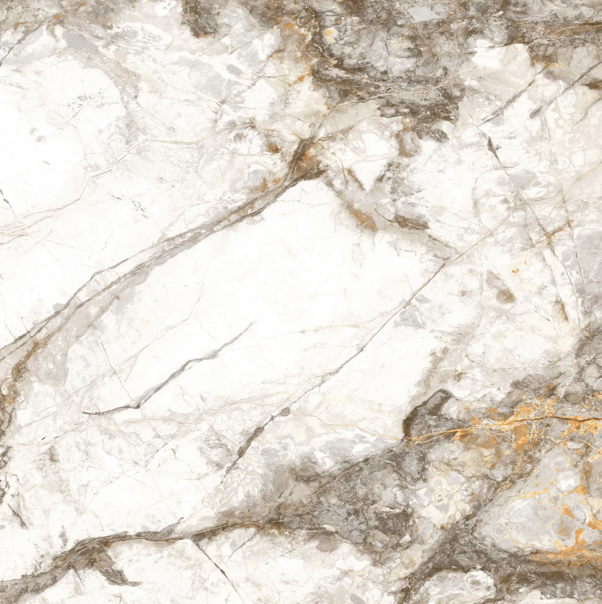 Bodenfliese Feinsteinzeug Caldera 60 x 60 cm gold