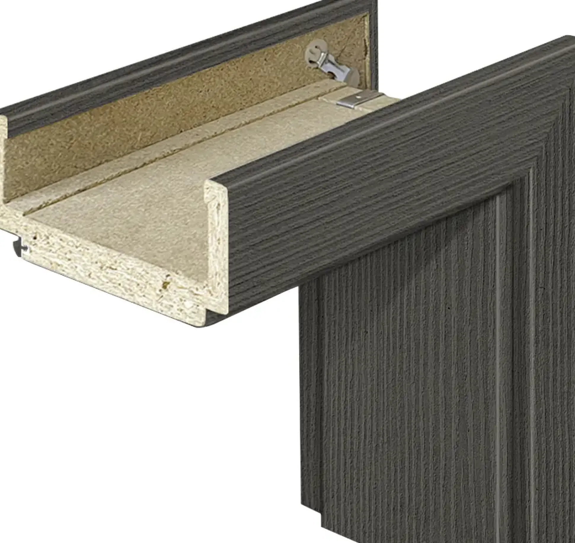 Borne Zarge CPL Masera grau 73,5 cm DIN rechts