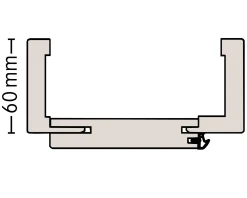Borne Zarge CPL Masera weiß 86 cm DIN rechts