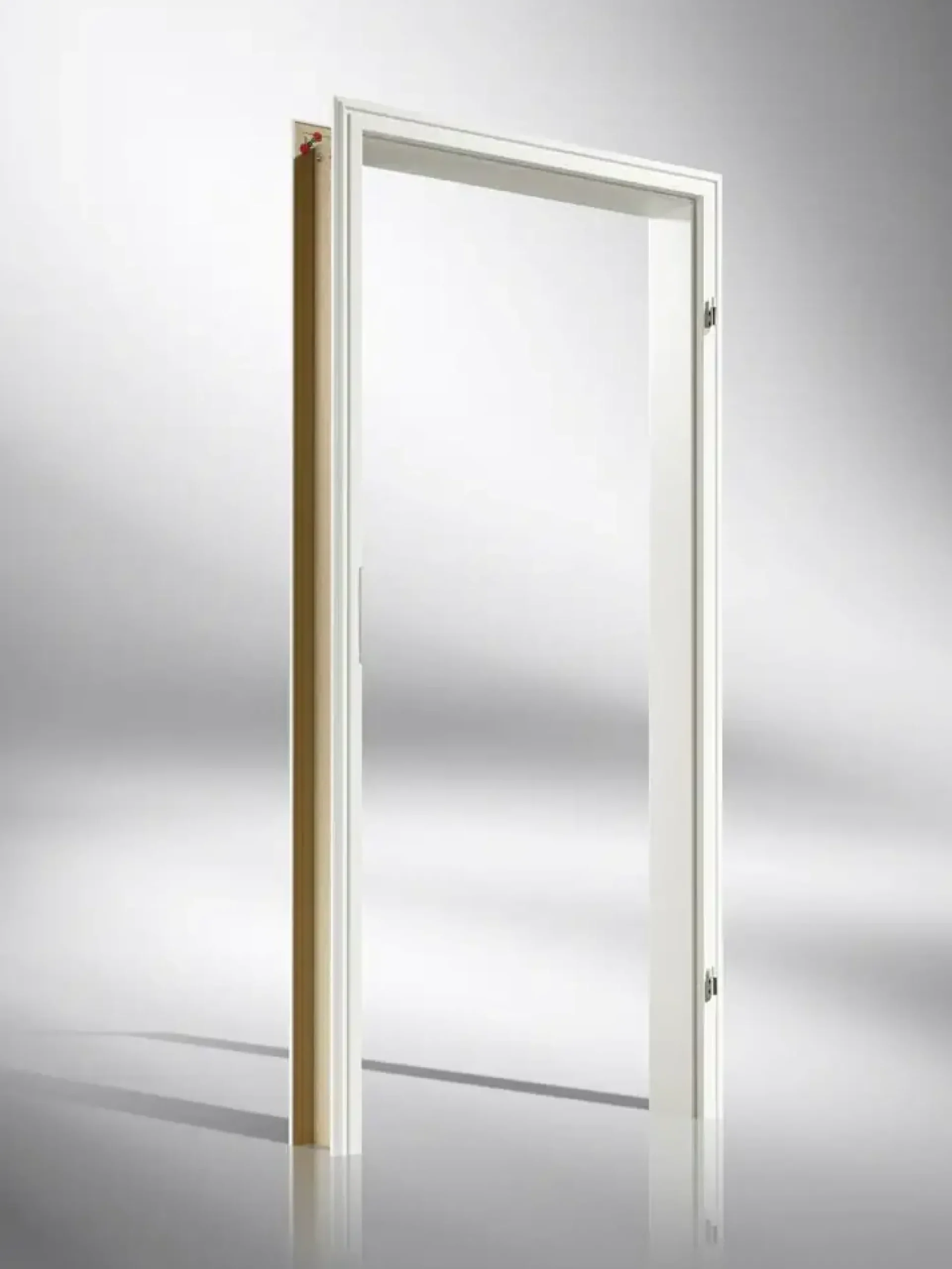 Borne Zarge CPL weiß 86 cm DIN rechts profiliert