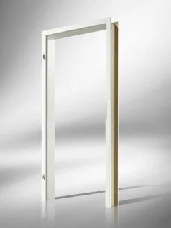 Borne Zarge Dekor weiß 61 cm DIN links