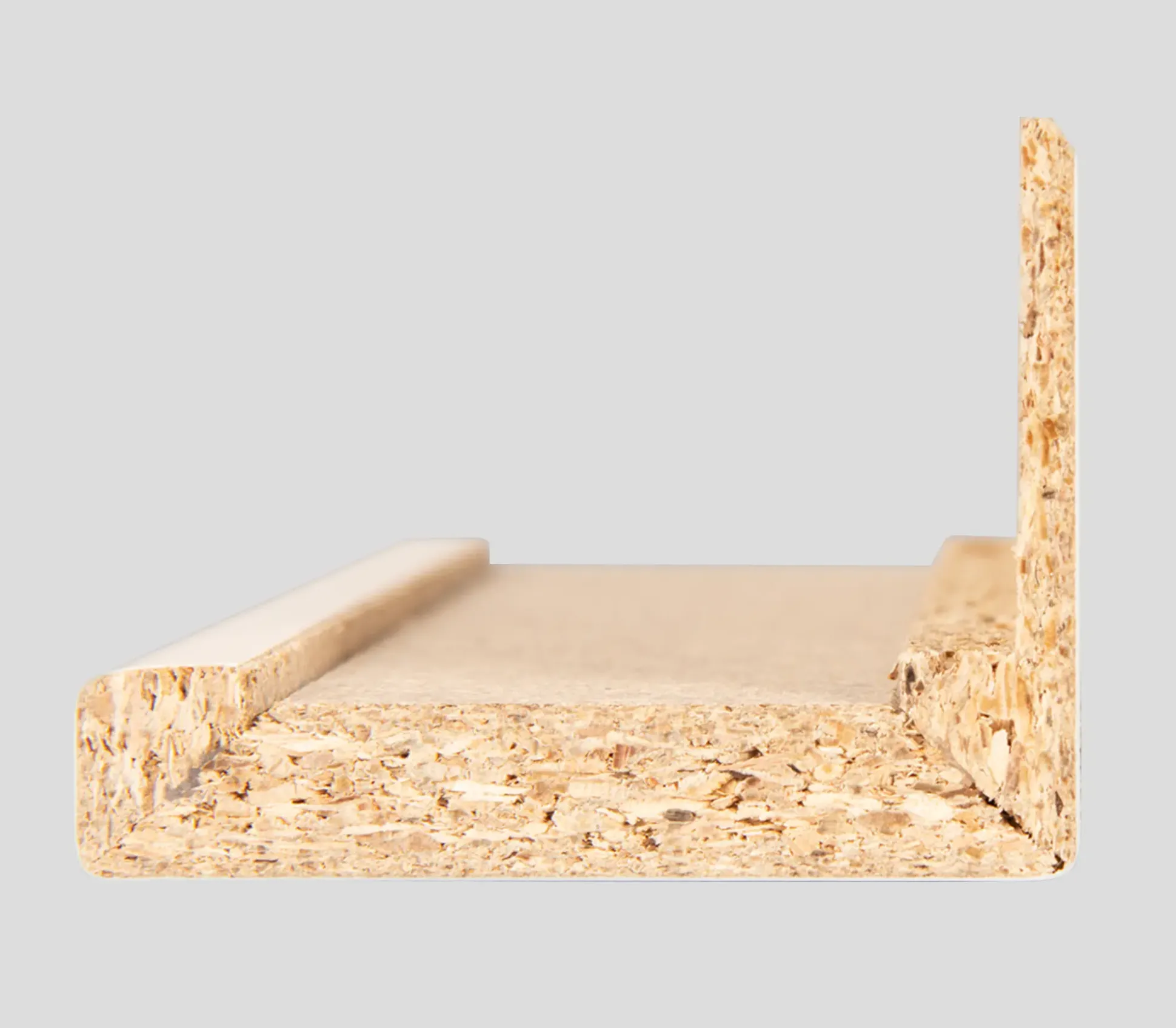 Borne Zierbekleidung mit verlängerter Feder für Zarge CPL design-weiß RK 198,5 x 73,5 cm
