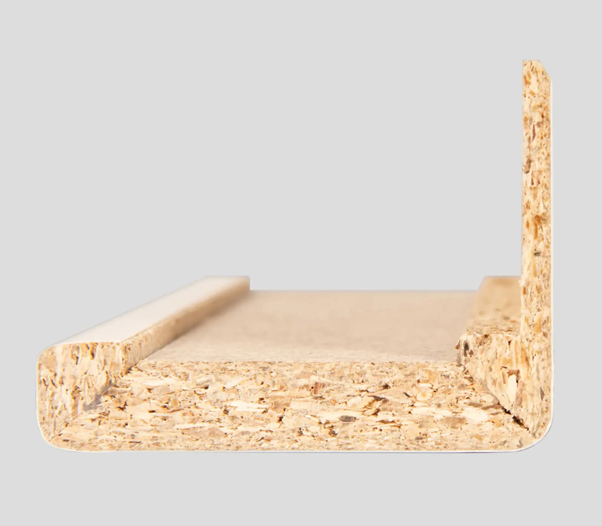 Borne Zierbekleidung mit verlängerter Feder für Zarge CPL weiß 198,5 x 86 cm