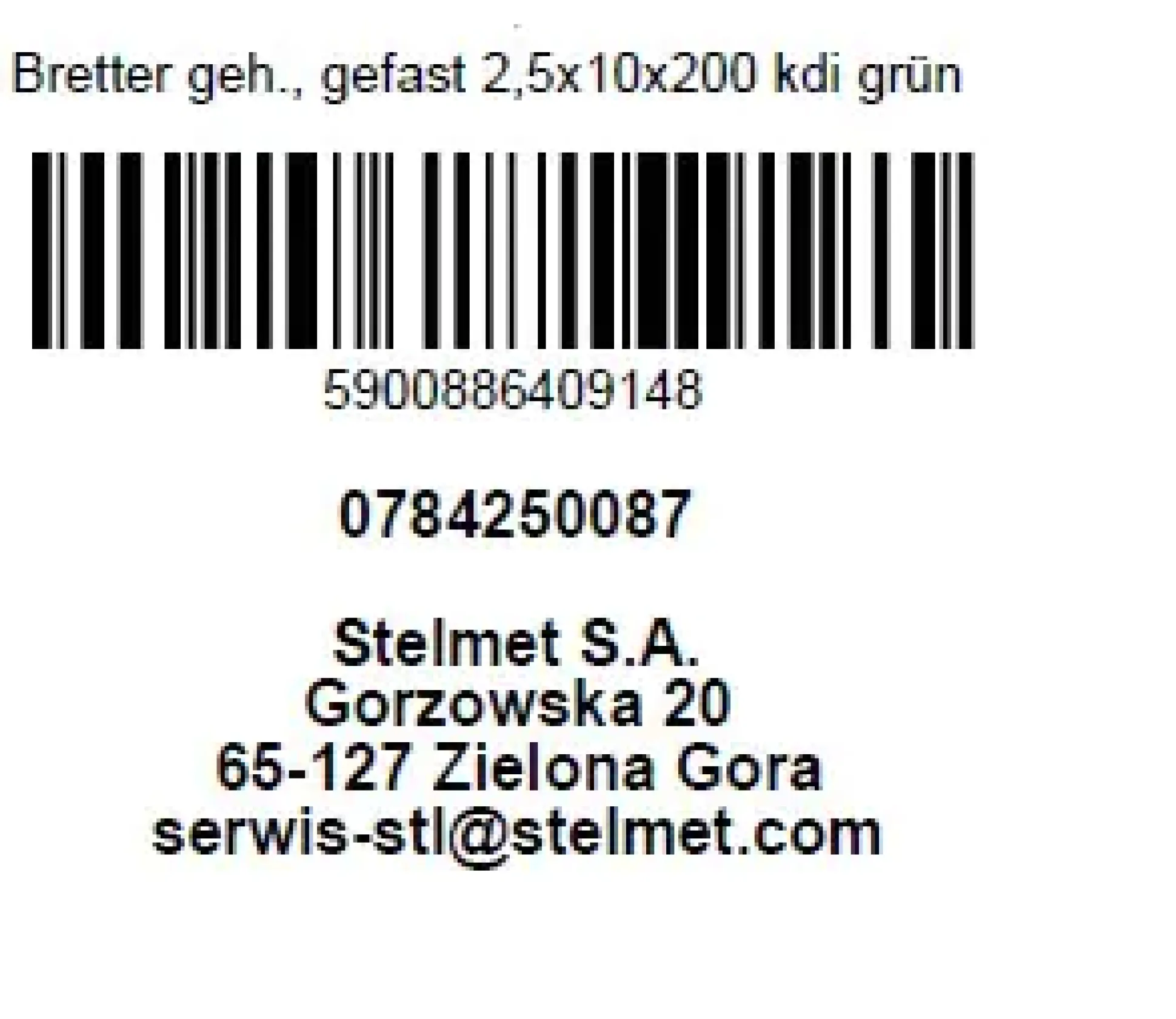 Brett Kiefer gehobelt gefast 200 x 10 cm 25 mm kesseldruckimprägniert