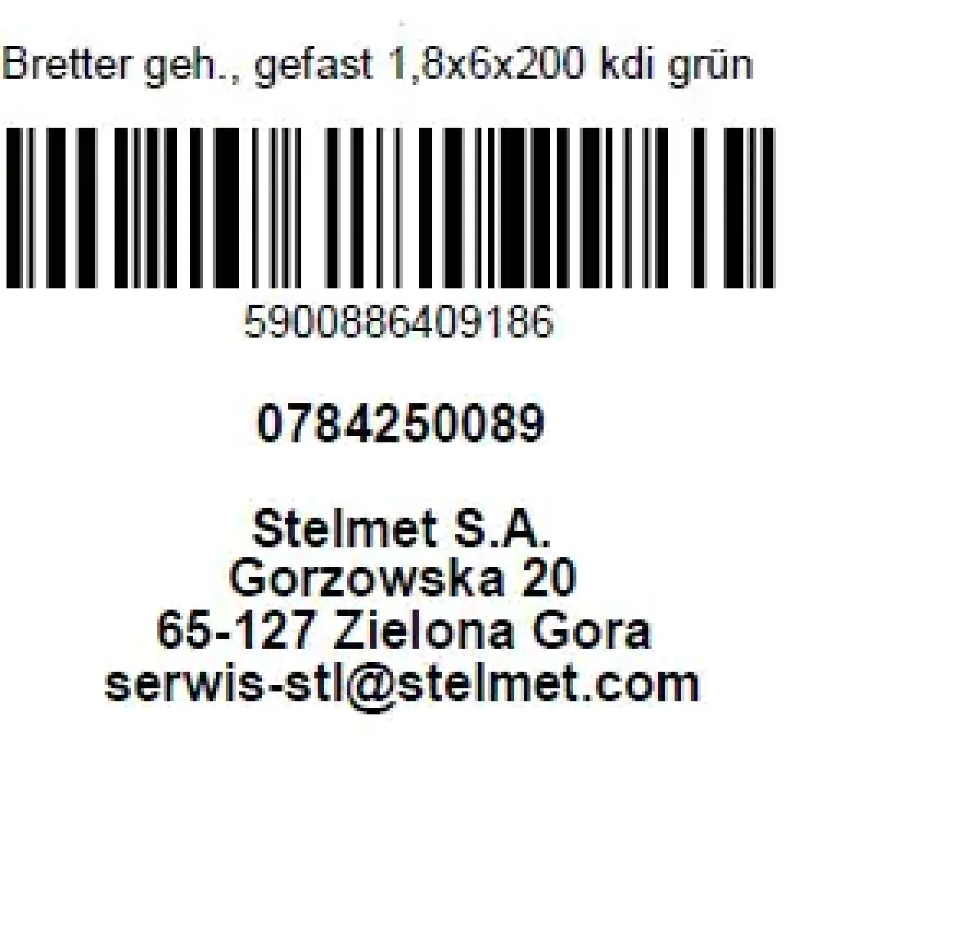 Brett Kiefer kesseldruckimprägniert 200 x 6 x 1,8 cm