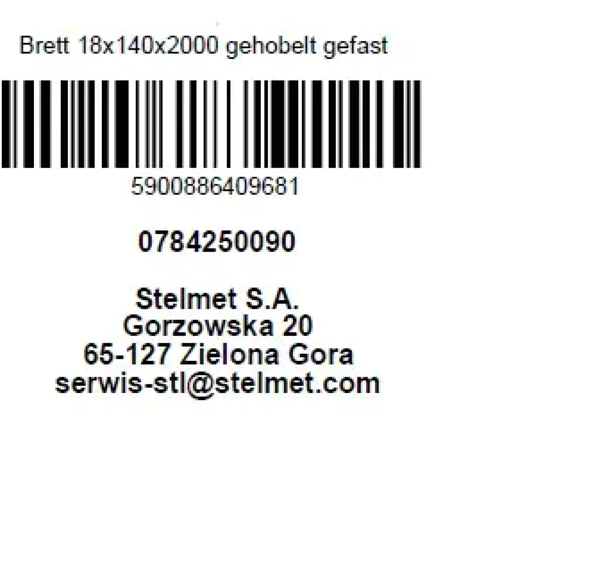 Brett Kiefer kesseldruckimprägniert 200 x 14 x 1,8 cm