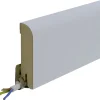 B.S. Bauprogramm Clip-Sockelleiste 250 cm 80 x 18 mm Blütenweiß
