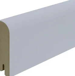 B.S. Bauprogramm Clip-Sockelleiste 250 cm 80 x 18 mm Blütenweiß