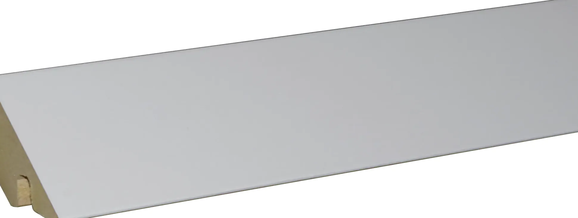 B.S. Bauprogramm Deckanabschlußleiste 260 cm 36 x 36 mm Eiche brilliantweiß