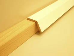 B.S. Bauprogramm Knickwinkelleiste 260 cm 28 x 28 mm Eiche brilliantweiß