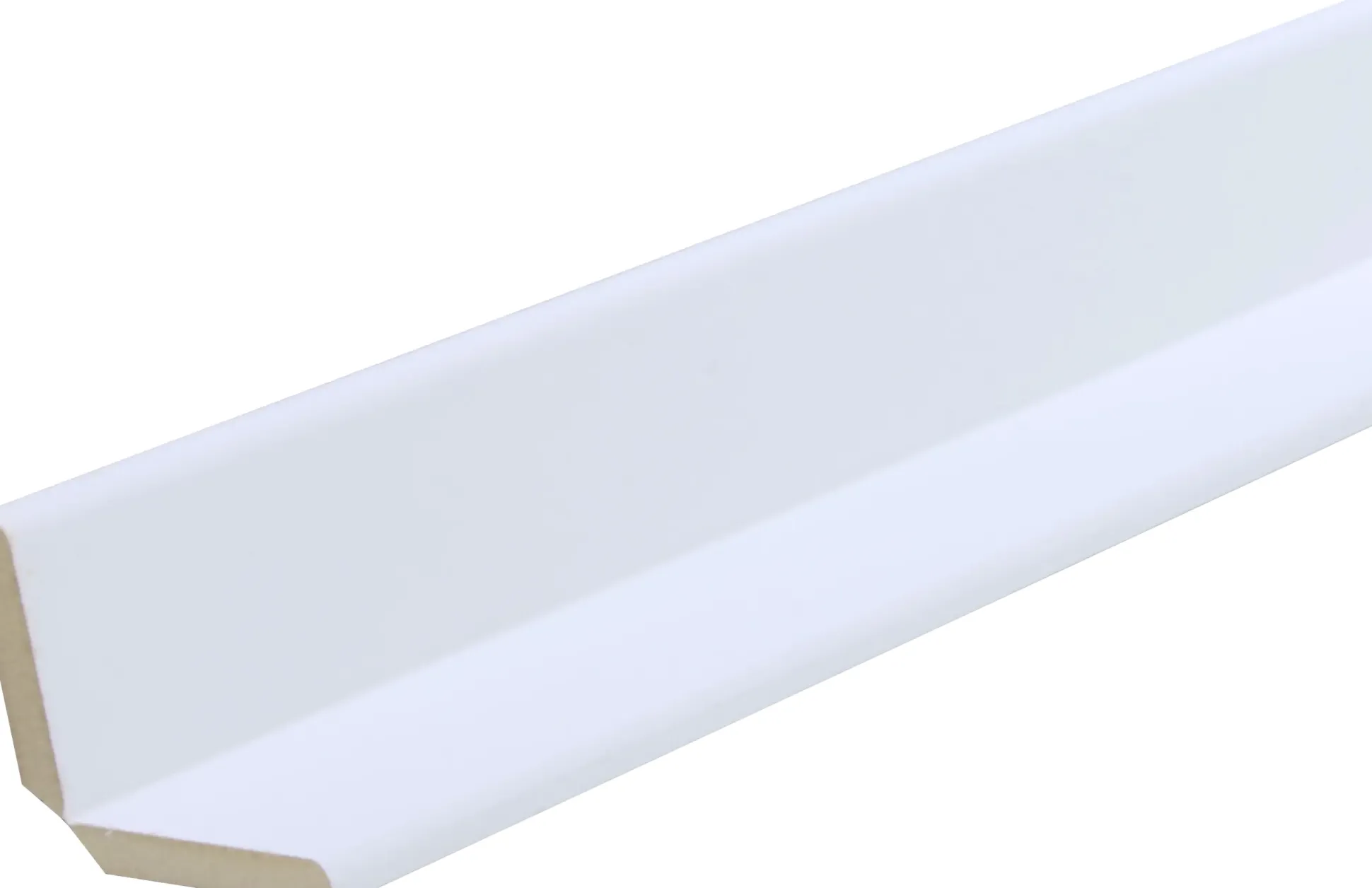 B.S. Bauprogramm Knickwinkelleiste 260 cm 28 x 28 mm Eiche brilliantweiß