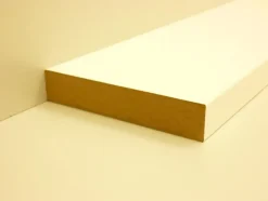 B.S. Bauprogramm Rechteckleiste 200 cm 20 x 100 mm weiß